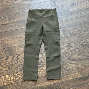 Lululemon Olive Green High-Waisted Leggings